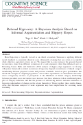 Cover page: Rational Hypocrisy: A Bayesian Analysis Based on Informal Argumentation and Slippery Slopes