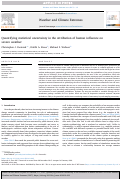 Cover page: Quantifying statistical uncertainty in the attribution of human influence on severe weather