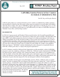 Cover page of CalWORKs Sanction Patterns in Four Counties: An Analysis of Administrative Data - Briefing Paper