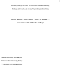 Cover page: Social psychological factors in adolescent and adult smoking: Findings and conclusions from a 30-year longitudinal study