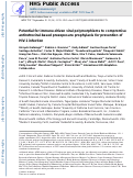 Cover page: Potential for immune-driven viral polymorphisms to compromise antiretroviral-based preexposure prophylaxis for prevention of HIV-1 infection