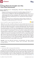 Cover page: Probing Molecular Insights into Zika Virus⁻Host Interactions.