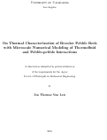 Cover page: On Thermal Characterization of Breeder Pebble Beds with Microscale Numerical Modeling of Thermofluid and Pebble-pebble Interactions