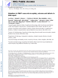 Cover page: Mutations in PNKP cause microcephaly, seizures and defects in DNA repair