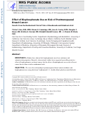 Cover page: Effect of bisphosphonate use on risk of postmenopausal breast cancer: results from the randomized clinical trials of alendronate and zoledronic acid.