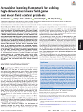 Cover page: A machine learning framework for solving high-dimensional mean field game and mean field control problems