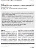 Cover page: Cardiovascular health and proximity to urban oil drilling in Los Angeles, California