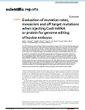 Cover page: Generation of a TP53-modified porcine cancer model by CRISPR/Cas9-mediated gene modification in porcine zygotes via electroporation