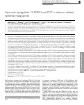 Cover page: Apricoxib upregulates 15-PGDH and PGT in tobacco-related epithelial malignancies.