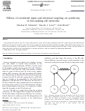 Cover page: Effects of correlated input and electrical coupling on synchrony in fast-spiking cell networks