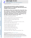 Cover page: Clinical activity and molecular correlates of response to atezolizumab alone or in combination with bevacizumab versus sunitinib in renal cell carcinoma