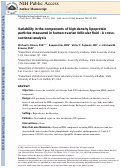 Cover page: Variability in the components of high-density lipoprotein particles measured in human ovarian follicular fluid: a cross-sectional analysis