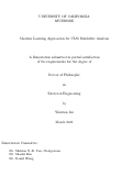 Cover page: Machine Learning Approaches for VLSI Reliability Analysis