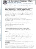 Cover page: What do Veterans with homeless experience want us to know that we are not asking? A qualitative content analysis of comments from a national survey of healthcare experience.