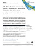 Cover page: Role of altered intestinal microbiota in systemic inflammation and cardiovascular disease in chronic kidney disease