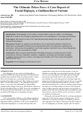 Cover page: The Ultimate Poker Face: A Case Report of Facial Diplegia, a Guillain-Barré Variant