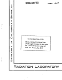 Cover page: BERKELEY CYCLOTRON OIL DIFFICULTIES