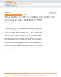 Cover page: ACE2 localizes to the respiratory cilia and is not increased by ACE inhibitors or ARBs