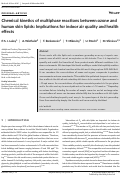 Cover page: Chemical kinetics of multiphase reactions between ozone and human skin lipids: Implications for indoor air quality and health effects