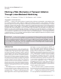 Cover page: Hitching a Ride: Mechanics of Transport Initiation through Linker-Mediated Hitchhiking