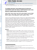 Cover page: Circulating estrogens and postmenopausal ovarian and endometrial cancer risk among current hormone users in the Women’s Health Initiative Observational Study