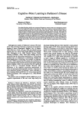 Cover page: Cognitive–Motor Learning in Parkinson's Disease