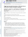 Cover page: TGFβ1 single-nucleotide polymorphism C-509T alters mucosal cell function in pediatric eosinophilic esophagitis