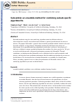 Cover page: Subsemble: an ensemble method for combining subset-specific algorithm fits