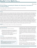 Cover page: Firearm Safety Counseling for Patients: An Interactive Curriculum for Trauma Providers