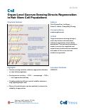 Cover page: Organ-Level Quorum Sensing Directs Regeneration in Hair Stem Cell Populations