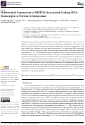 Cover page: Differential Expression of MED12-Associated Coding RNA Transcripts in Uterine Leiomyomas