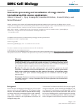 Cover page: Interactive Processing and Visualization of Image Data for Biomedical and Life Science 
Applications