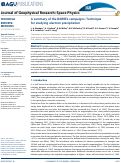 Cover page: A summary of the BARREL campaigns: Technique for studying electron precipitation