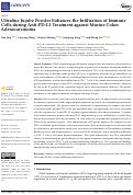 Cover page: Ultrafine Jujube Powder Enhances the Infiltration of Immune Cells during Anti-PD-L1 Treatment against Murine Colon Adenocarcinoma.