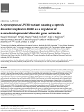 Cover page: A synonymous UPF3B variant causing a speech disorder implicates NMD as a regulator of neurodevelopmental disorder gene networks.