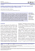 Cover page: Problems and solutions for the analysis of somatic CAG repeat expansion and their relationship to Huntington's disease toxicity