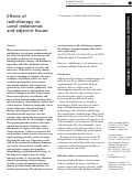 Cover page: Effects of radiotherapy on uveal melanomas and adjacent tissues