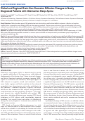 Cover page: Global and Regional Brain Non-Gaussian Diffusion Changes in Newly Diagnosed Patients with Obstructive Sleep Apnea