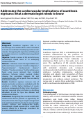 Cover page: Addressing the cardiovascular implications of acanthosis nigricans: what a dermatologist needs to know