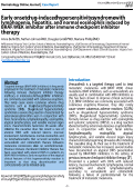 Cover page: Early onset drug-induced hypersensitivity syndrome with lymphopenia, hepatitis, and normal eosinophils induced by BRAF/MEK inhibitor after immune checkpoint inhibitor therapy