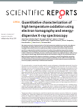 Cover page: Quantitative characterization of high temperature oxidation using electron tomography and energy-dispersive X-ray spectroscopy