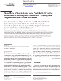 Cover page: Novel Role of the Antimicrobial Peptide LL-37 in the Protection of Neutrophil Extracellular Traps against Degradation by Bacterial Nucleases