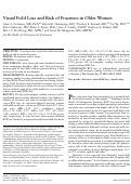 Cover page: Visual Field Loss and Risk of Fractures in Older Women