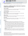 Cover page: Perspectives on APRN prescribing of medications for opioid use disorder: Key barriers remain