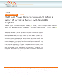 Cover page: NSD1- and NSD2-damaging mutations define a subset of laryngeal tumors with favorable prognosis