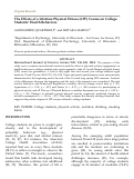 Cover page: The Effects of a Lifetime Physical Fitness (LPF) Course on College Students Health Behaviors.