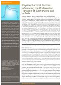 Cover page: Physicochemical Factors Influencing the Preferential Transport of Escherichia coli in Soils