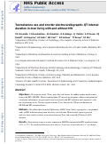 Cover page: Testosterone use and shorter electrocardiographic QT interval duration in men living with and without HIV