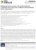 Cover page: Multipotent bone marrow cell-seeded polymeric composites drive long-term, definitive urinary bladder tissue regeneration.