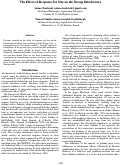 Cover page: The Effect of Response Set Size on the Stroop Interference